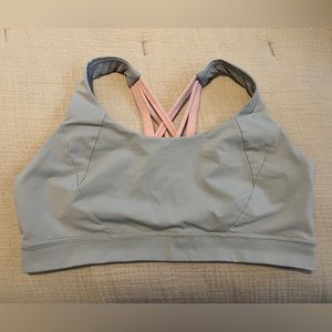 Gray & dew pink- Free to Be Elevated Bra *Light Support, DD/DDD(E) Cup -size 12